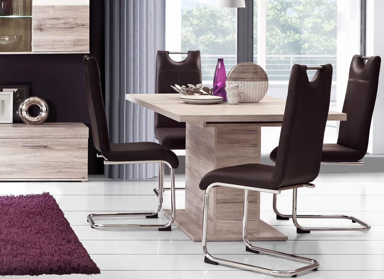 Mesas de comedor de madera modernas
